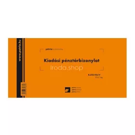 Kiadási pénztárbizonylat 25x2lap B.318-103/V Pátria