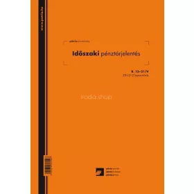 Időszaki pénztárjelentés 25x4lap B.13-21/V Pátria