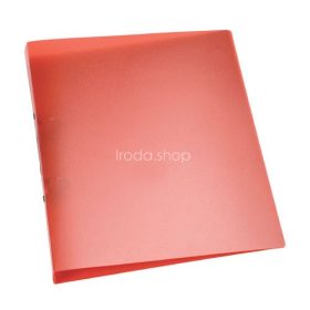 Gyűrűskönyv A/4 2gyűrűs 25mm áttetsző Q-Connect piros