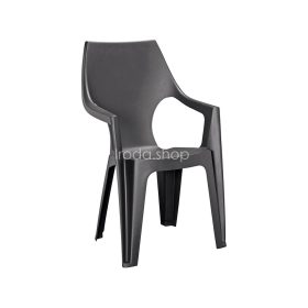 Dante kartámaszos magas támlás műanyag kerti szék