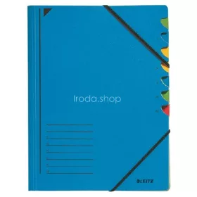 Rendezőmappa 7 rekesz gumis Leitz kék 39070035