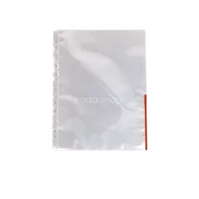 Genotherm A/4 lefűzhető színes szélű 105mikron piros