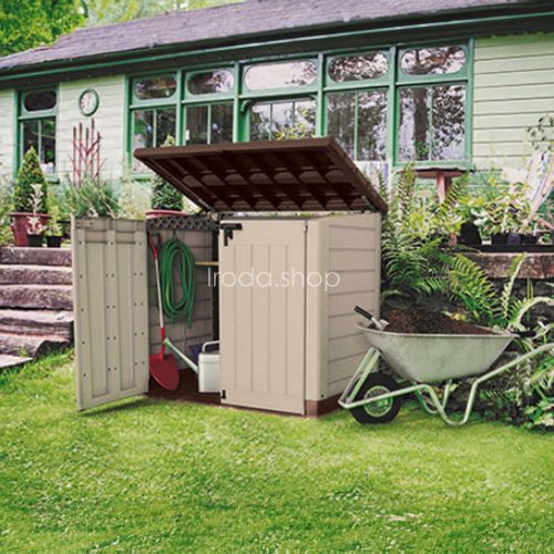 Store in out max műanyag kerti tároló bézs-barna