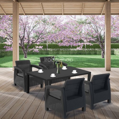 Corfu duo kerti bútor garnitúra melody asztallal