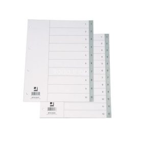 Regiszter A/4 1-10 szürke PP KF01825