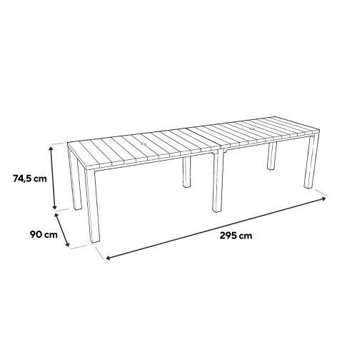 Florin 10+1 kerti bútor garnitúra szett