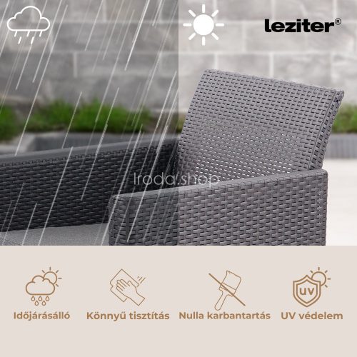 Claire XVI 9 személyes sarokgarnitúra orlando asztallal