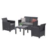 Claire VI 4 személyes kerti bútor garnitúra orlando asztallal