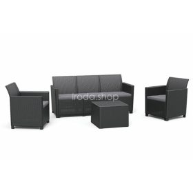   Claire 5 személyes kerti bútor garnitúra párnatartós asztallal