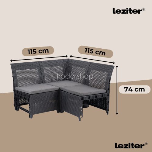 Claire IV 18 személyes kerti bútor garnitúra vigo tárolós asztallal