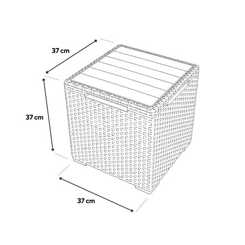 Vigo kerti tárolós asztal