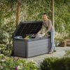 Cortina műanyag kerti láda 570L szürke