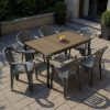 Rowen 6+1 kerti bútor garnitúra szett kőris-grafit