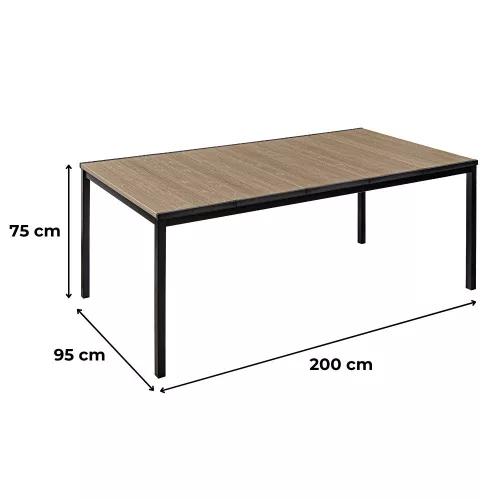 Romen Large 8+1 kerti bútor garnitúra szett kőris-grafit