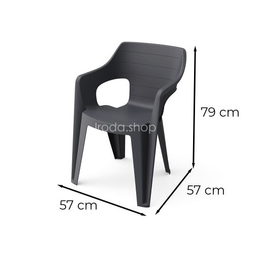 Ravello Large 8+1 kerti bútor garnitúra szett kőris-fekete