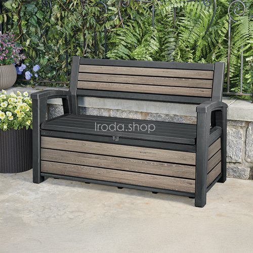 Decocoat műanyag kerti pad/tároló 227 L