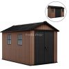 Newton Plus wide 11 x 7,5 műanyag kerti ház barna