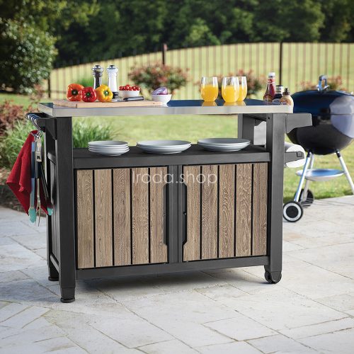 Decocoat unity műanyag xl kerti grill asztal 207l