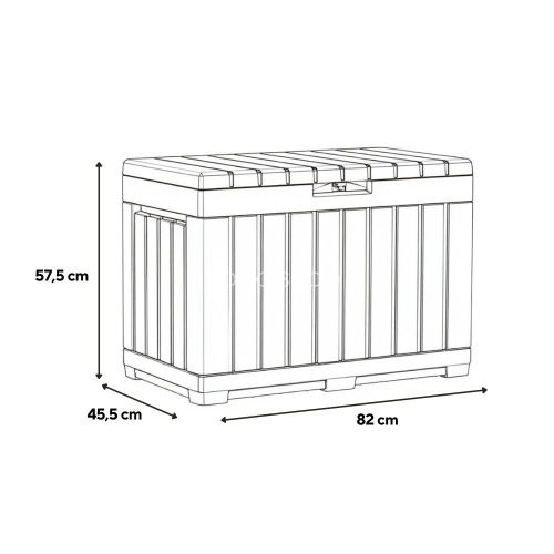 Decocoat kentwood műanyag kerti tároló 190l