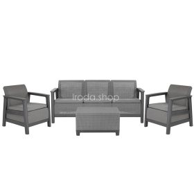   Scandi Love linea duo kerti bútor szett jute tárolós asztallal