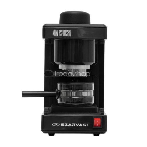 Szarvasi SZV-612/3 Mini Espresso kávéfőző 32862, 800 W, 3.04 bar, üveg kiöntő, hőkorlátozó, hőkioldó, fekete