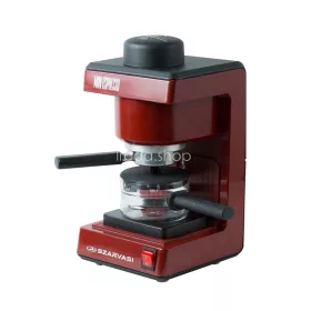   Szarvasi MINI ESPRESSO (SZV-612/3) kávéfőző, 800 W, bordó színű, őrölt kávé főzésére, 3,04 bar nyomás, max. 6 személy részére