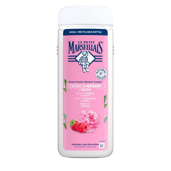 Le Petit Marseillais krémtusfürdő 400 ml Málna & bazsarózsa