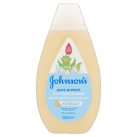 JOHNSON’S® Pure Protect 2 az 1-ben fürdető és tusfürdő gyermekeknek 500 ml