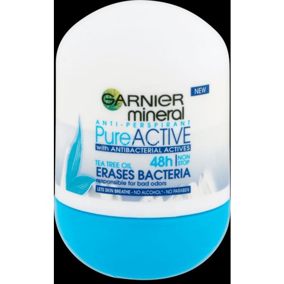 GARNIER Mineral Deo Roll-On 50 ml PureActive Antibacterial