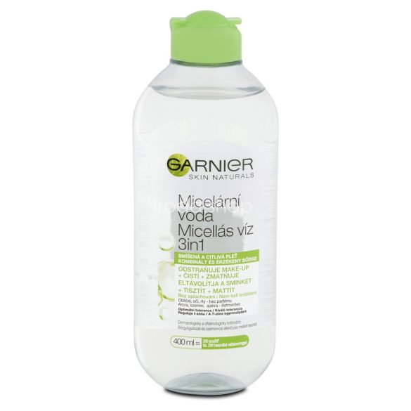 GARNIER Skin Naturals Micellás Víz 400 ml Kombinált És Érzékeny Bőrre 3in1