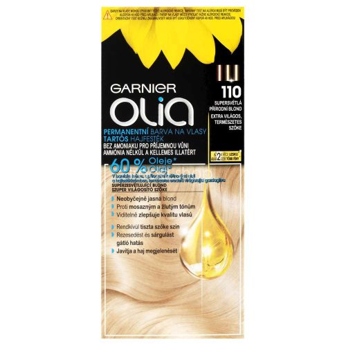 GARNIER Olia Tartós Hajfesték 110 Extra Világos, Természetes Szőke