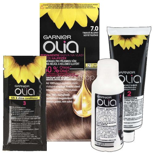 GARNIER Olia Tartós Hajfesték 7.0 Sötétszőke