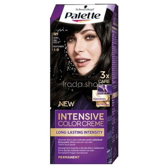 Palette hajfesték Intensive Color Creme N 1 ónix fekete