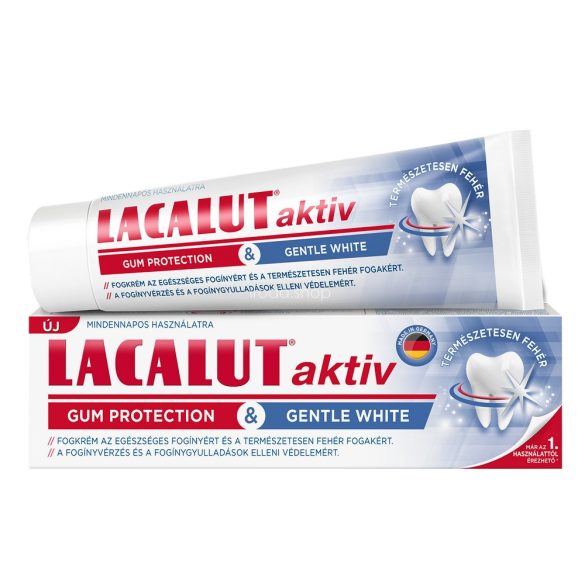 Lacalut fogkrém 75 ml Gum protection & gentle white Aktiv