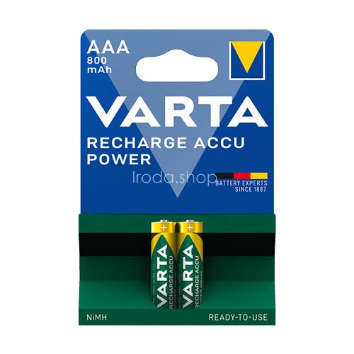 Akku Varta Ready2Use 800mAh 2db NI-MH AAA mikro 56703101402