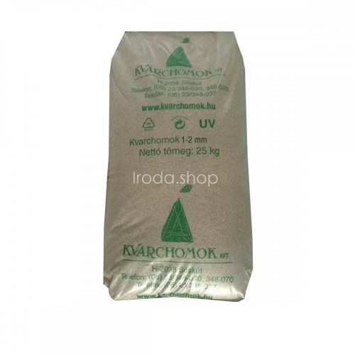 Kvarchomok, 1-2 mm homokszűrős vízforgatóhoz 25 kg