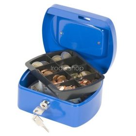 Pénzkazetta 15,5x12x8 cm Q-Connect / Wedo 145.1 kék