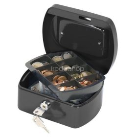 Pénzkazetta 15,5x12x7,5 cm Q-Connect / Wedo 145.1 fekete