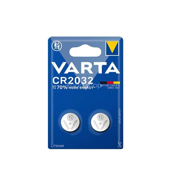 Gombelem Varta CR 2032 ELECTRONICS 2db Varta 6032101402