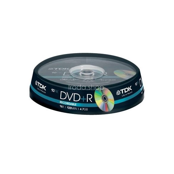 DVD+R TDK 4,7GB 16x 10db henger