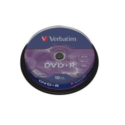 DVD+R Verbatim 4,7GB 16x 10db/henger 43498