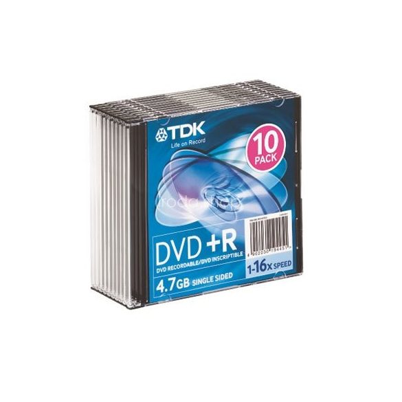 DVD+R TDK 4,7GB 16x 10db slim