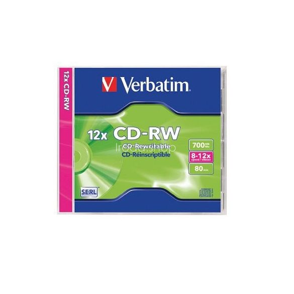 CD-RW Verbatim 700MB 8x-12x 43148