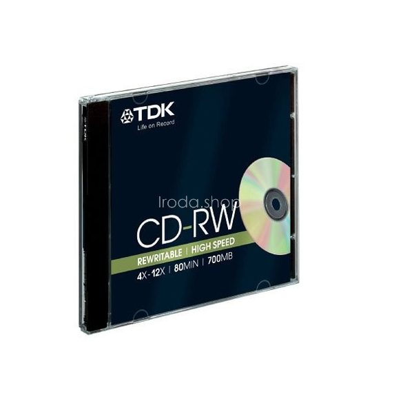 CD-RW TDK 700MB 12x Hi-Speed