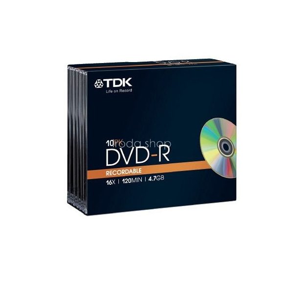 DVD-R TDK 4,7GB 16x 10db slim