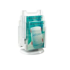 Prospektustartó A/4 6részes asztali forg. Multiform 60537D víztiszta