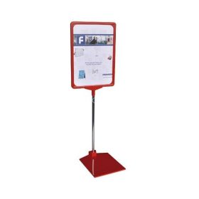 Információs állvány A/4 Franken piros