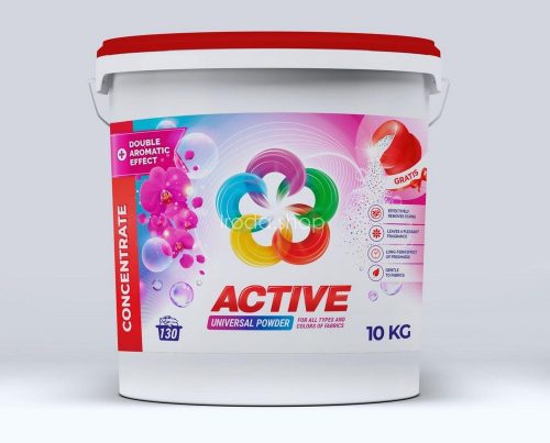 Active mosópor 10 kg Color vödrös (130 mosás)