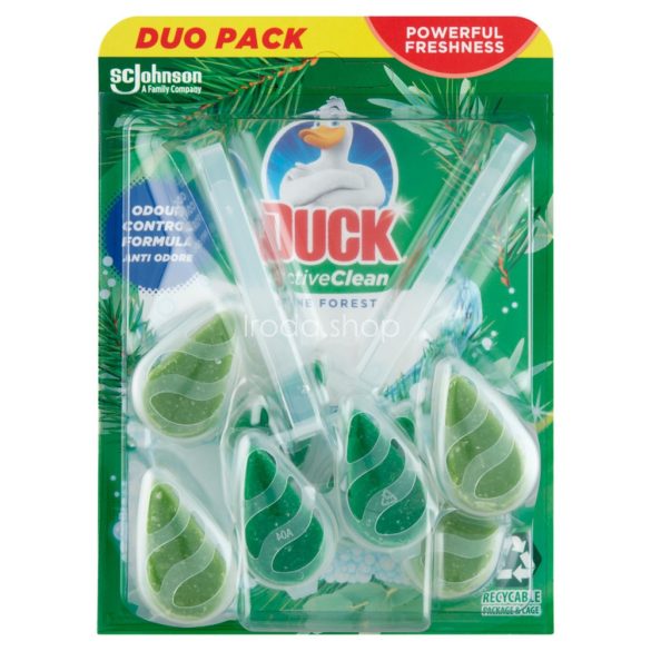 Duck® Active Clean WC-öblítő rúd DUO 77,2 g Pine