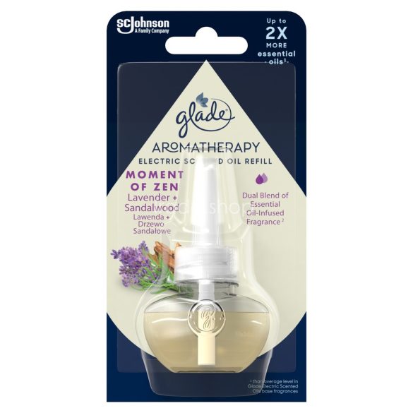 Glade® Aromatherapy elektromos légfrissítő utántöltő illóolajjal 20 ml Moment of Zen